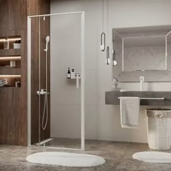 Душевой уголок Wasserkraft Neime 19P 90х100 прозрачный, белый (19P18)