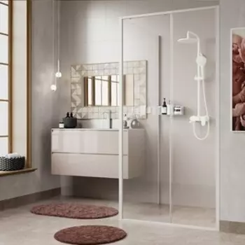 Душевой уголок Wasserkraft Rhin 44S 100х100 прозрачный, белый (44S19)