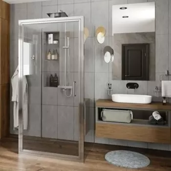 Душевой уголок Wasserkraft Salm 27I 90х90 прозрачный, хром (27I43)