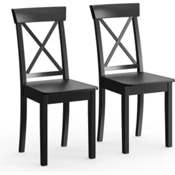 Два стула Мебель-24 Гольф-14 разборных, цвет венге, деревянное сиденье венге (1028323)