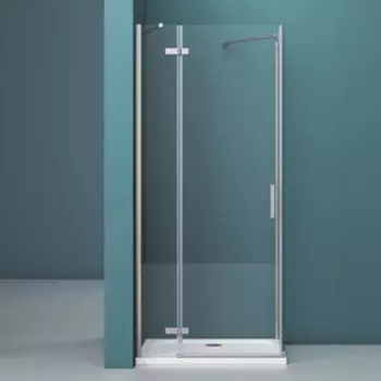 Дверное полотно BelBagno Kraft 100х195 прозрачное, хром (KRAFT-60/40-C-Cr)