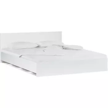 Двуспальная кровать Woodville Адайн 160х200 белое дерево / белое дерево