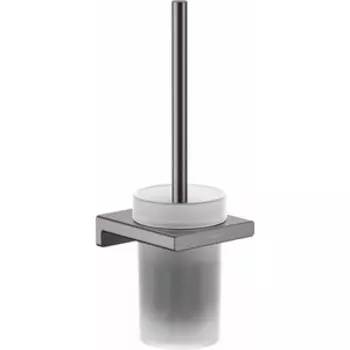 Ершик для унитаза Hansgrohe AddStoris шлифованный черный хром/матовое стекло (41752340)