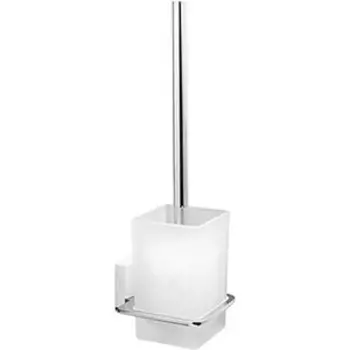 Ершик для унитаза Wasserkraft Leine белый/хром (K-5027WHITE)