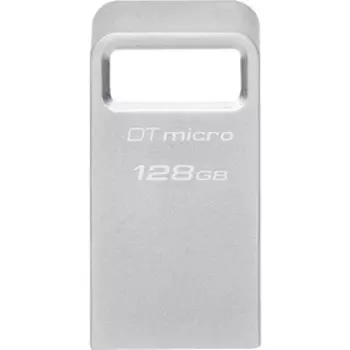Флеш Диск Kingston 128Gb DataTraveler Micro DTMC3G2/128GB USB3.0 серебристый