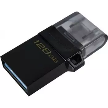Флеш-диск Kingston 128Gb DataTraveler microDuo 3 G2 DTDUO3G2/128GB USB3.0 черный