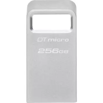 Флеш Диск Kingston 256Gb DataTraveler Micro DTMC3G2/256GB USB3.0 серебристый