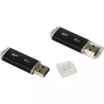 Флеш-диск Silicon Power 32Gb Ultima U02 SP032GBUF2U02V1K USB2.0 черный