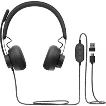 Гарнитура Logitech Headset Zone Wired Teams Graphite