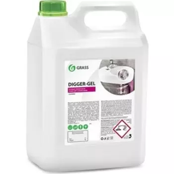 Гель GRASS для чистки труб ''Digger-Gel'', 5 л