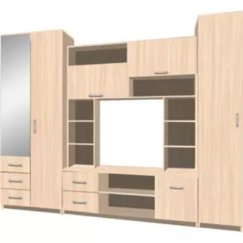 Гостиная LuxDorf СГ3 дуб млечный