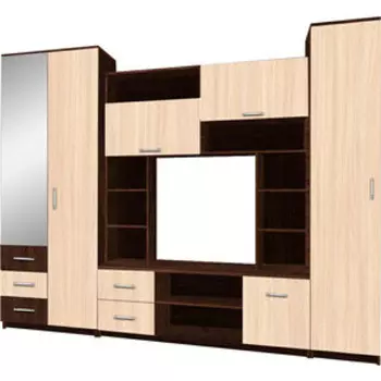 Гостиная LuxDorf СГ3 венге/дуб млечный