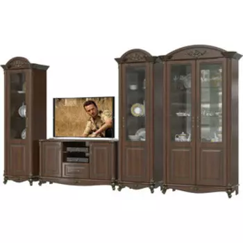 Гостиная Мэри Да Винчи 11 ГД-01 + ГД-03 + ГД-02 + ГД-04, цвет орех