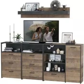 Гостиная Моби Трувор 008 дуб гранж песочный/интра