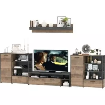 Гостиная Моби Трувор 049 дуб гранж песочный/интра