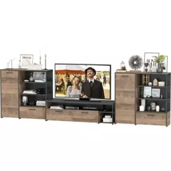 Гостиная Моби Трувор 050 дуб гранж песочный/интра