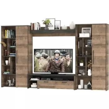 Гостиная Моби Трувор 075 дуб гранж песочный/интра