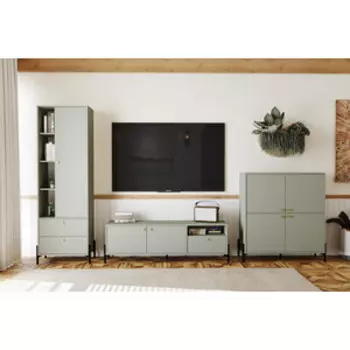 Гостиная Сильва Нуар комплектация 1 (НМ 011.26+НМ 011.35+НМ 011.78) Хаки (TSLV0050)