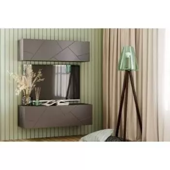 Гостиная Сильва Summit комплектация 15 (НМ 011.86+НМ 014.21ВВ) Ясень анкор тёмный, Софт графит (TSLV0073)