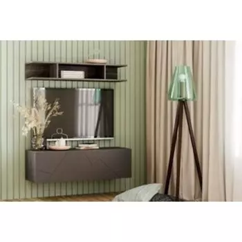 Гостиная Сильва Summit комплектация 16 (НМ 011.86+НМ 011.92) Ясень анкор тёмный, Софт графит (TSLV0074)