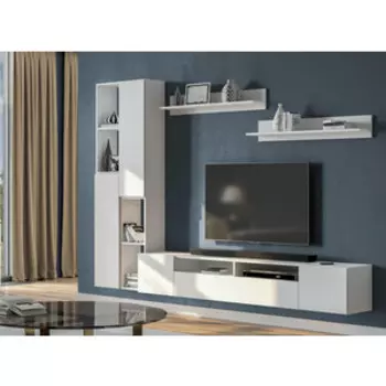 гостиная Woodville Валенсия комплектация 4 белый текстурный (579083)