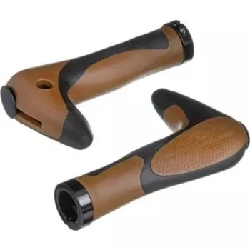 Грипсы STG рога HL-G205 (150 мм) черно-коричневые