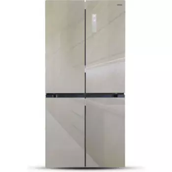 Холодильник Ginzzu NFK-575 шампань стекло inverter