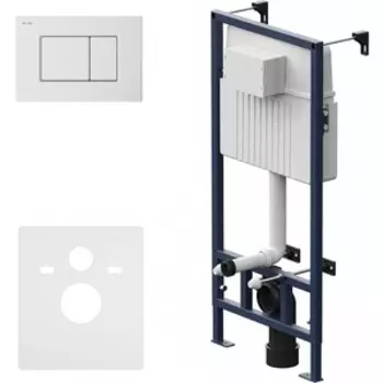 Инсталляция Am.Pm ProC для подвесного унитаза, с белой клавишей (I012707.0201)