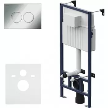 Инсталляция Am.Pm ProC для подвесного унитаза, с клавишей хром (I012707.0151)