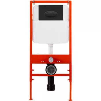 Инсталляция для унитаза BelBagno с клавишей черная матовая (BB026, BB054NERO)