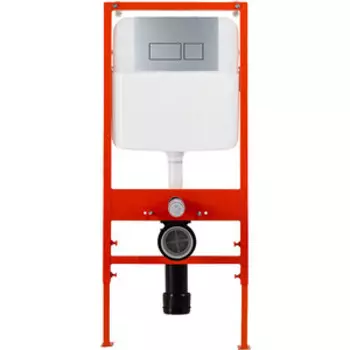 Инсталляция для унитаза BelBagno с клавишей матовый хром (BB026, BB040CR.MAT)