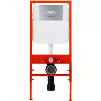 Инсталляция для унитаза BelBagno с клавишей матовый хром (BB026, BB050CR.MAT)