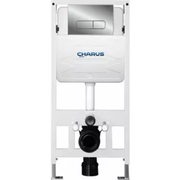 Инсталляция для унитаза Charus Torre Bianca с клавишей Elegia хром глянцевый (CC.300.80.01, FP.320.21.01)