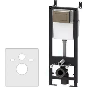 Инсталляция для унитаза Damixa с клавишей хром (DX00.I011.0151)