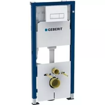 Инсталляция для унитаза Geberit DuofixBasic Delta51 c белой клавишей (458.128.11.1)