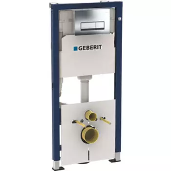 Инсталляция для унитаза Geberit DuofixBasic Delta51 c клавишей хром (458.128.21.1)