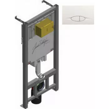 Инсталляция для унитаза Jacob Delafon с белой кнопкой (E29025-NF, E29026-01R)