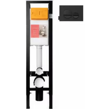 Инсталляция для унитаза Jacob Delafon с черной кнопкой (E33130RU-NF, E20859-7-BMT)