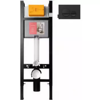 Инсталляция для унитаза Jacob Delafon с черной кнопкой (E33131RU-NF, E20859-7-BMT)