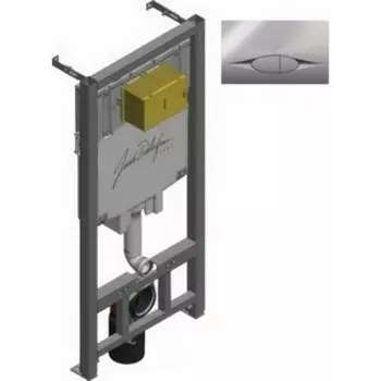 Инсталляция для унитаза Jacob Delafon с кнопкой хром (E29025-NF, E29027-CP)