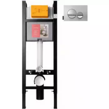 Инсталляция для унитаза Jacob Delafon с кнопкой хром (E33131RU-NF, E20859-CP-MTC)