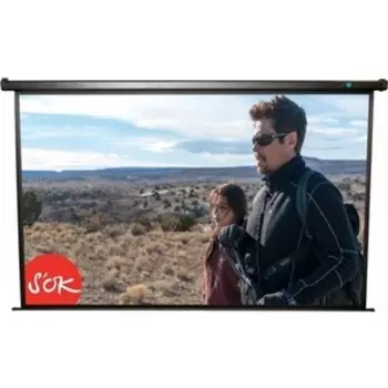 Экран для проектора S'OK Cinema SCPSM-600x338HD Pro 271'' 16:9 настенно-потолочный, моторизованный, Fiberglass, черный корпус