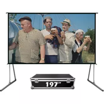 Экран для проектора S'OK Fast Folder SCPSFF-400x300FR 197'' 4:3 напольный, полотно White PVC