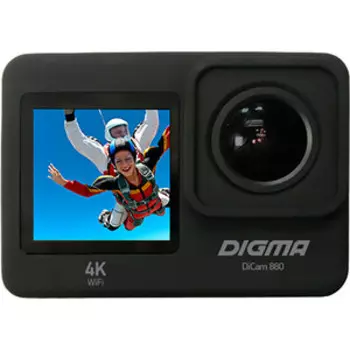 Экшн-камера Digma DiCam 880 черный