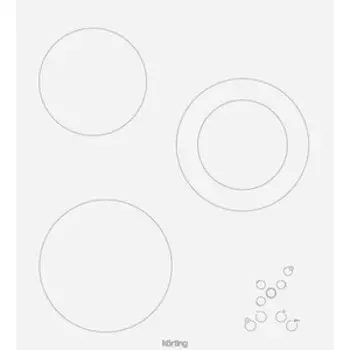 Электрическая варочная панель Korting HK 42031 BW