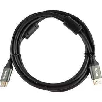 Кабель HDMI Buro HDMI (m)/HDMI (m) 2м. феррит.кольца Позолоченные контакты черный (BHP-HDMI-2.1-2G)