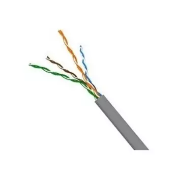 Кабель Lanmaster TWT UTP, 2 пары, Кат. 5e, PVC, 305 метров, серый (TWT-5EUTP)