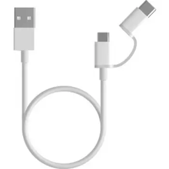 Кабель Xiaomi Mi 2-in-1 USB Cable MicroUSB to Type C 100см SJX02ZM (SJV4082TY)