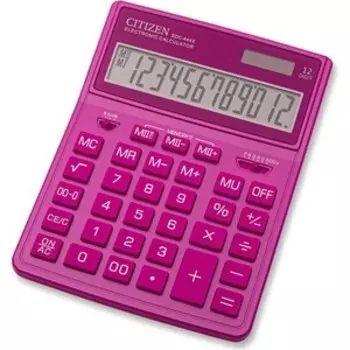 Калькулятор бухгалтерский Citizen SDC-444XRPKE розовый 12-разр.