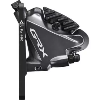 Калипер Shimano гидр. RX810, GRX, передн., flat mount, с адапт. Под 140 / 160 мм, полимерн. колодк. L03A с кулер